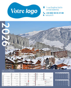 Calendriers publicitaires feuillets France, Calendrier Pays de France 4