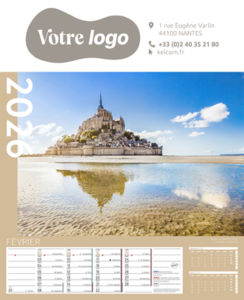 Calendriers publicitaires feuillets France, Calendrier Pays de France 6
