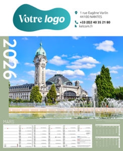 Calendriers publicitaires feuillets France, Calendrier Pays de France 7