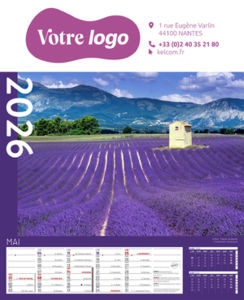 Calendriers publicitaires feuillets France, Calendrier Pays de France 9