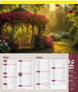 Calendriers publicitaires jardins, Jardins  2