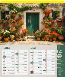 Calendriers publicitaires jardins, Jardins  3