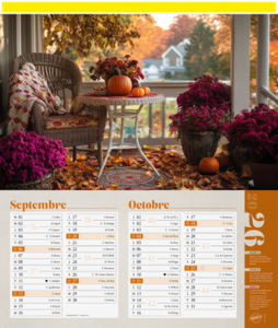 Calendriers publicitaires jardins, Jardins  4
