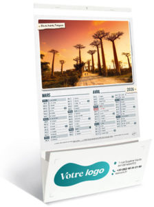 Calendriers publicitaires vide poche, Sites du Monde 1