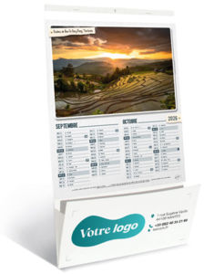 Calendriers publicitaires vide poche, Sites du Monde 4