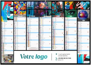 Calendrier entreprise caméléon 2025 1