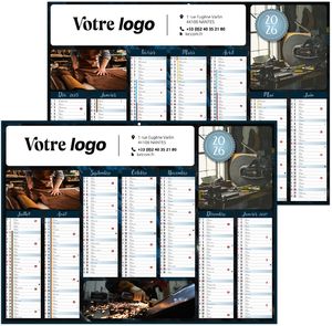 Calendrier entreprise métal 2025