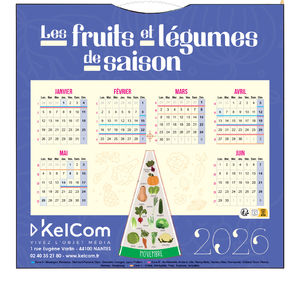 Fruits et Légumes rotatif - Calendrier Personnalisé