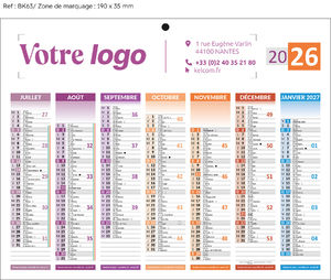 Minis calendriers publicitaires, Mini Les 4 Saisons 1