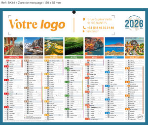 Petit calendrier publicitaire, Mini Planète