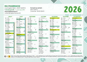 Pharmacie - Calendrier Personnalisé 1