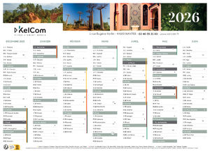 Voyages - Calendrier Personnalisé 1