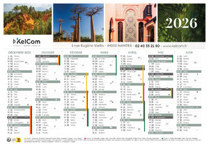 Voyages - Calendrier Personnalisé 3