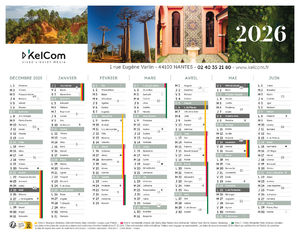 Voyages - Calendrier Personnalisé
