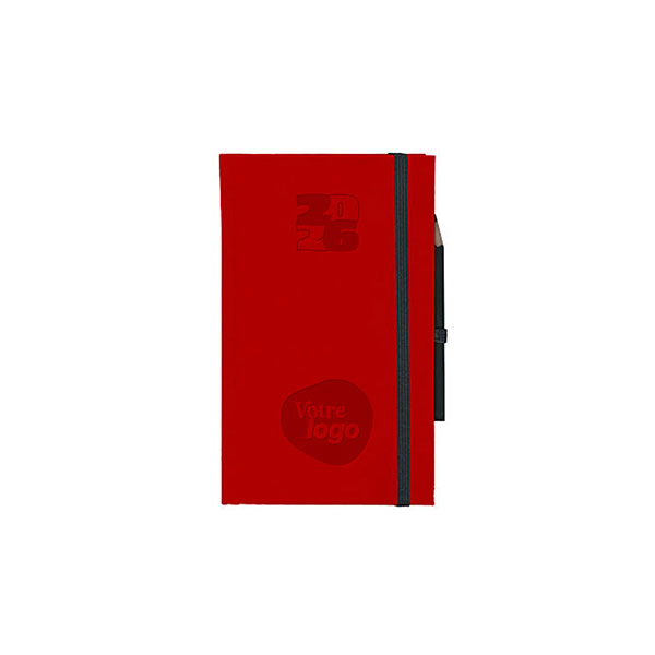 Agenda entreprise : Agenda entreprise carnet chantier Rouge