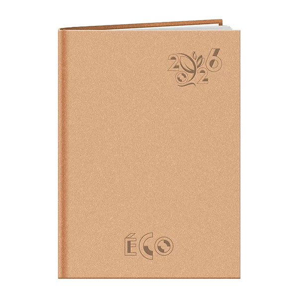 Agenda personnalisé A4 : Agenda personnalisé Eco large Beige 1