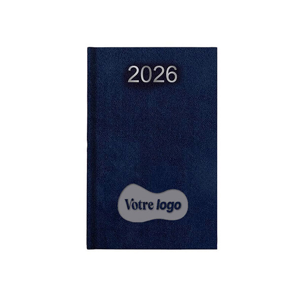 Agenda personnalisé entreprise : Agenda entreprise caisse Bleu marine