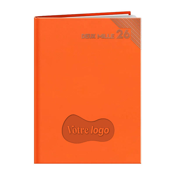 Agenda publicitaire A4 : Agenda publicitaire Tolede large Orange