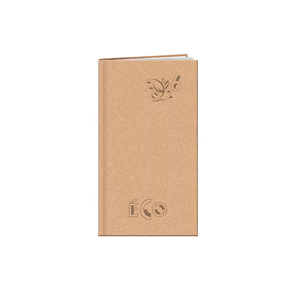 Agenda publicitaire de poche : Agenda publicitaire Eco small Beige 1
