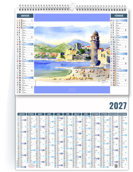 Calendrier 2 en 1 entreprise Lavis 2027