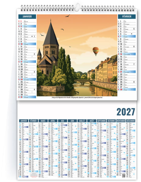 Calendrier 2 en 1 personnalisable Découvertes 2027