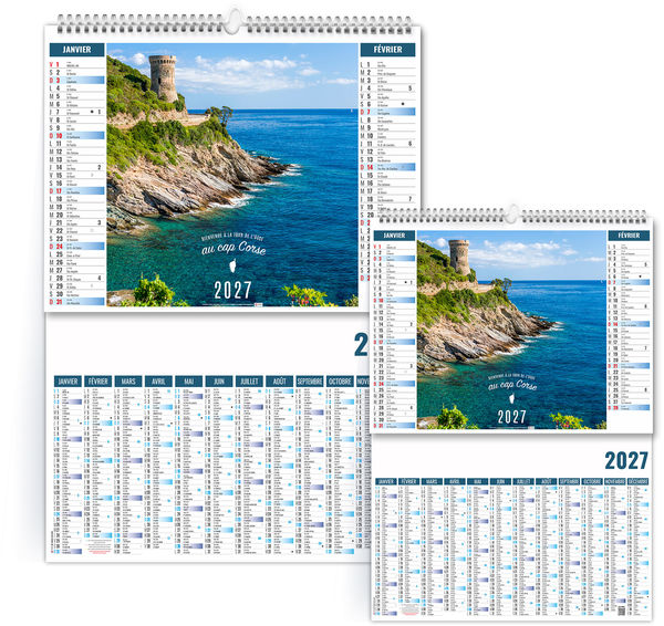 Calendrier 2 en 1 personnalisable Terra di Sol 2027