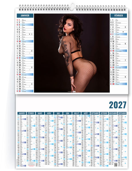 Calendrier 2 en 1 personnalisé Envie 2027