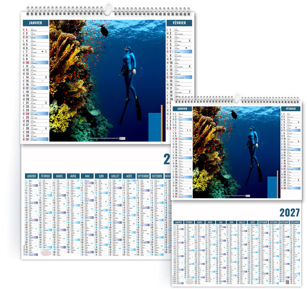 Calendrier 2 en 1 personnalisé Ultra 2027