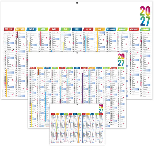 Calendrier bancaire entreprise Maximilien 2027