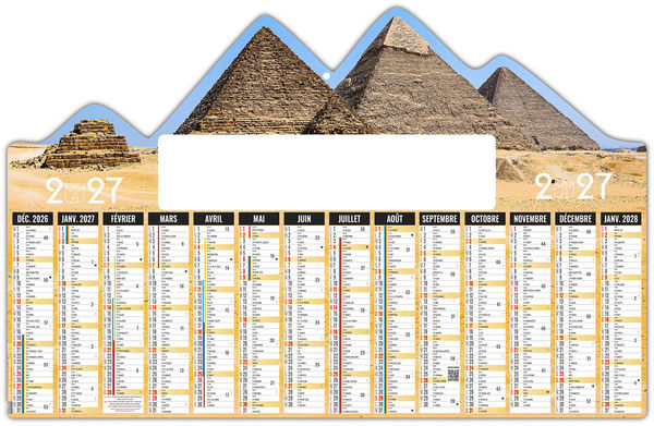 Calendrier bancaire entreprise Pyramides 2027