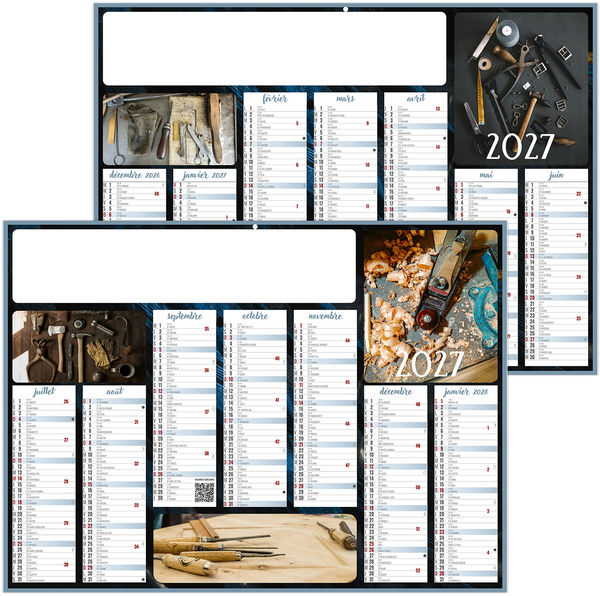 Calendrier bancaire personnalisable Artisanal 2027