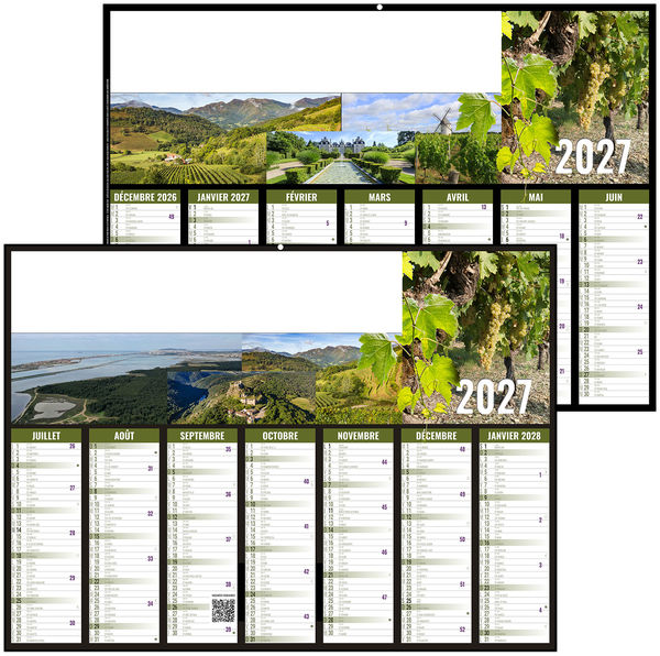 Calendrier bancaire personnalisable Aymeric 2027