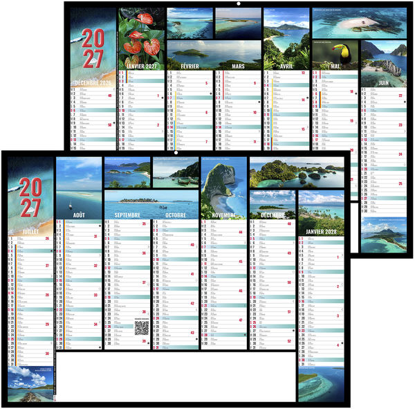 Calendrier bancaire personnalisable Jeanne 2027