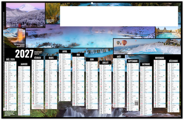 Calendrier bancaire personnalisable Thermal 2027