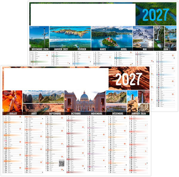 Calendrier bancaire personnalisé Barnabé 2027