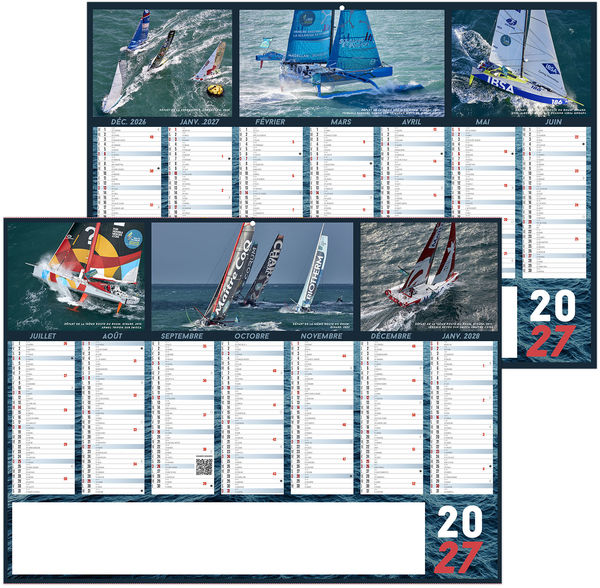 Calendrier bancaire personnalisé Voile 2027