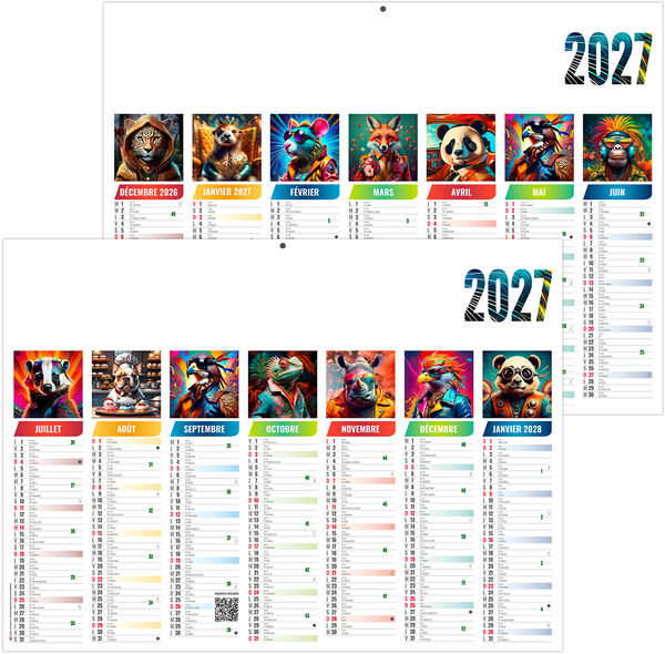 Calendrier bancaire publicitaire Florian 2027
