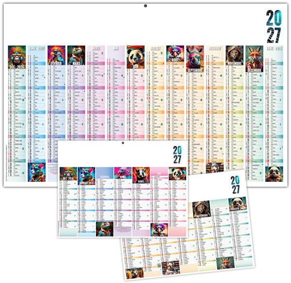 Calendrier bancaire publicitaire Pictures 2027