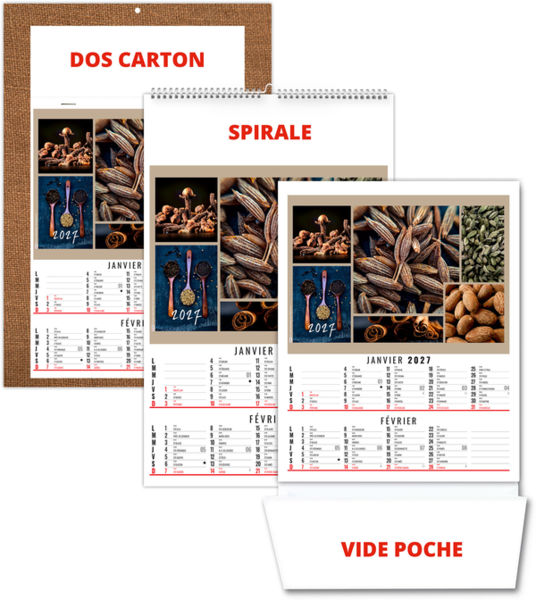 Calendrier illustré entreprise Maë 2027