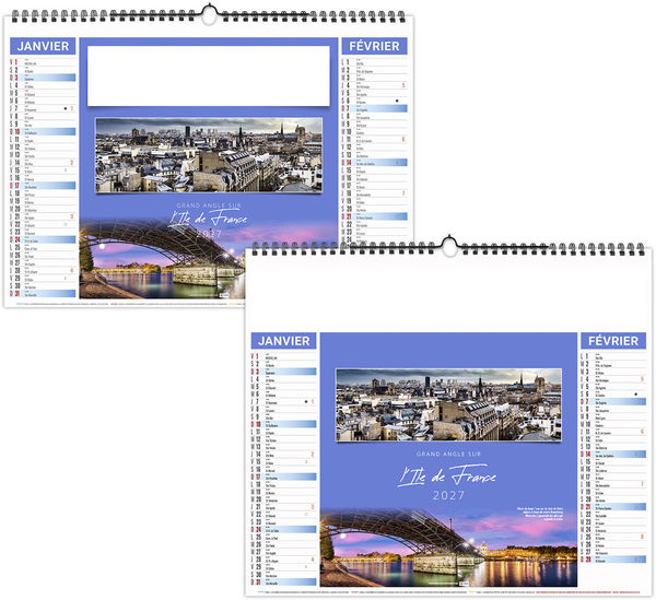 Calendrier illustré entreprise Panorama 2027