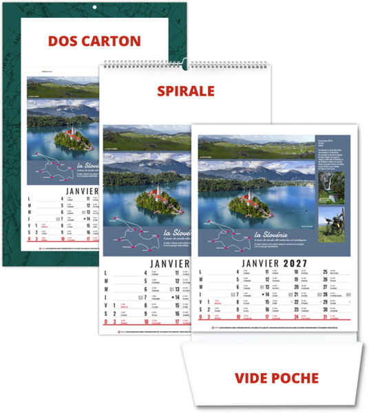 Calendrier illustré entreprise Romain 2027