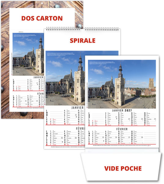 Calendrier illustré entreprise Romy 2027