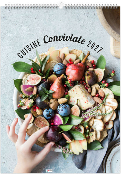 Calendrier illustré personnalisable Cuisine Conviviale 2027