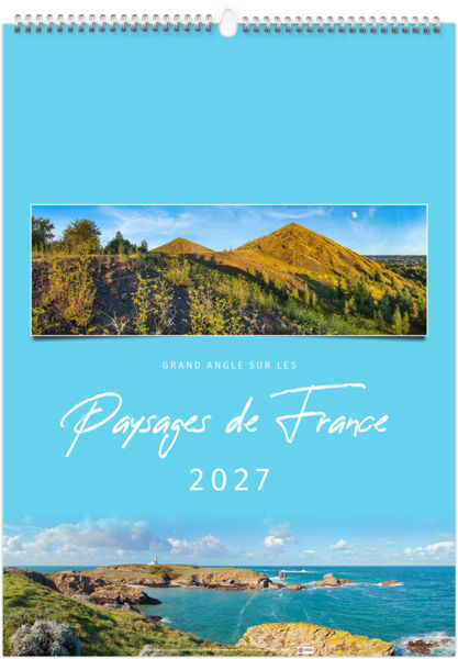 Calendrier illustré personnalisable Paysages de France 2027