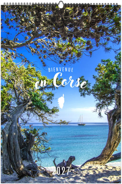 Calendrier illustré personnalisé Bienvenue en Corse 2027