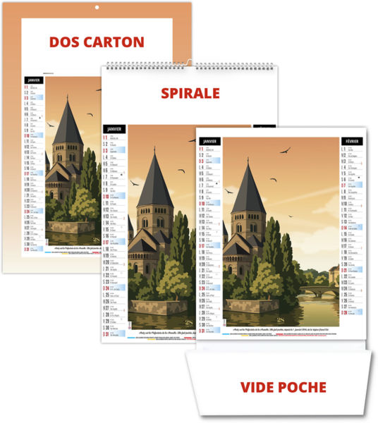 Calendrier illustré publicitaire Diane 2027
