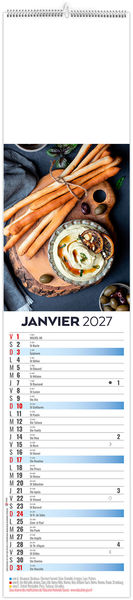 Calendrier illustré publicitaire Goûts 2027