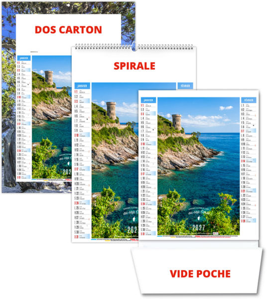 Calendrier illustré publicitaire Léa 2027