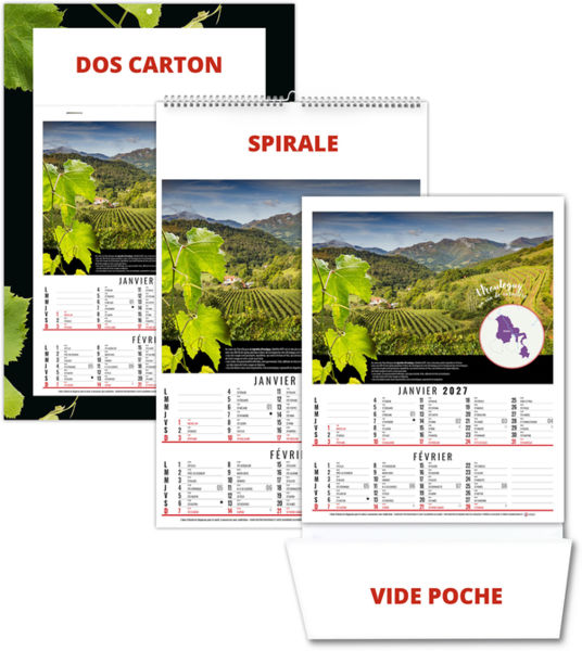 Calendrier illustré publicitaire Louis 2027