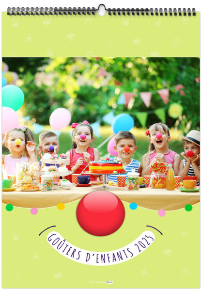 Calendrier personnalisable gouters d'enfants 2026